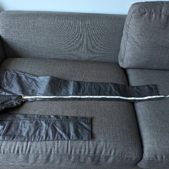 Milly Black Lamb Leather Skinny Leggings - Pull on Pants - Picture 12 of 15